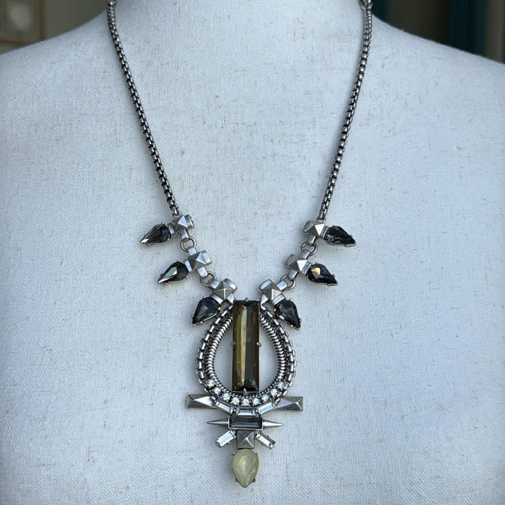 Stella & Dot Adjustable Eclipse Long Crystal Art … - image 2